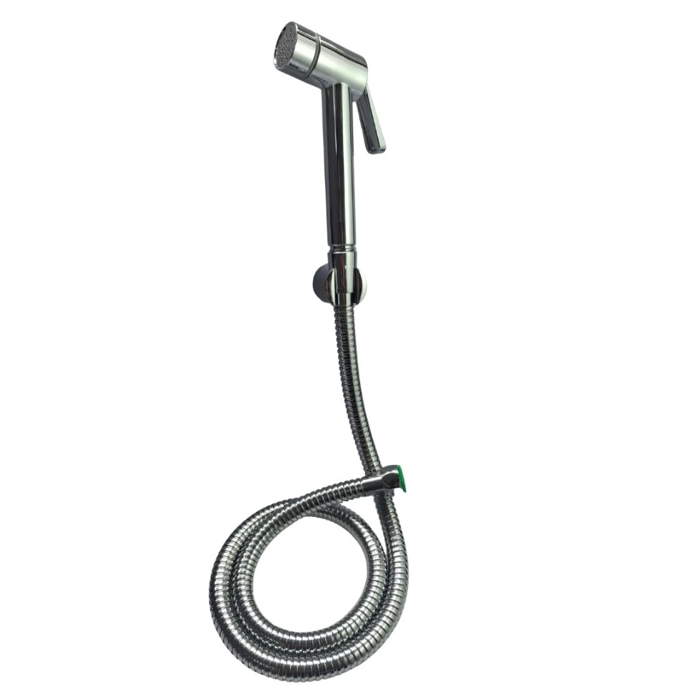 [S2-006-1] Rose Chrome Health Faucet With 1.5Mtr S.S 304 Grade Hose & Hook