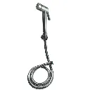 Rose Chrome Health Faucet With 1.5Mtr S.S 304 Grade Hose & Hook