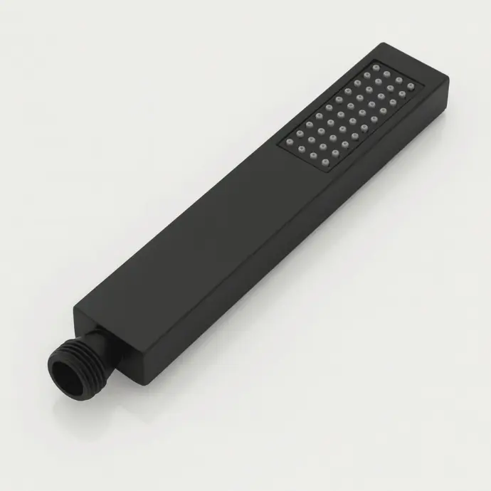 [110] FENZI Square Solid Brass Hand Held Shower Head, Chrome Plated, High Pressure,