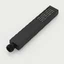 FENZI Square Solid Brass Hand Held Shower Head, Chrome Plated, High Pressure,